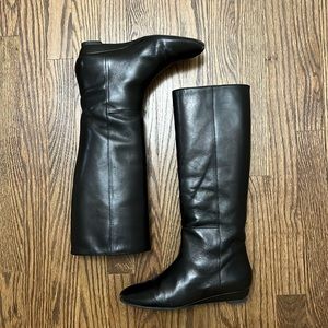 Loeffler Randall knee high black boot